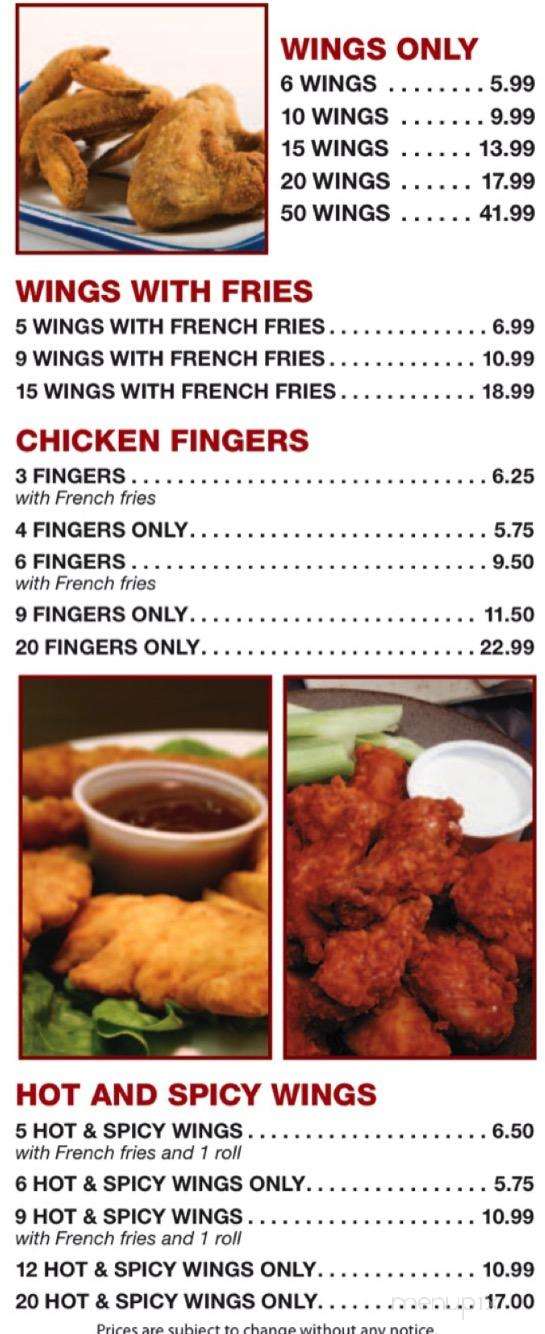 N Y Fried Chicken - Bear, DE menu_pic
