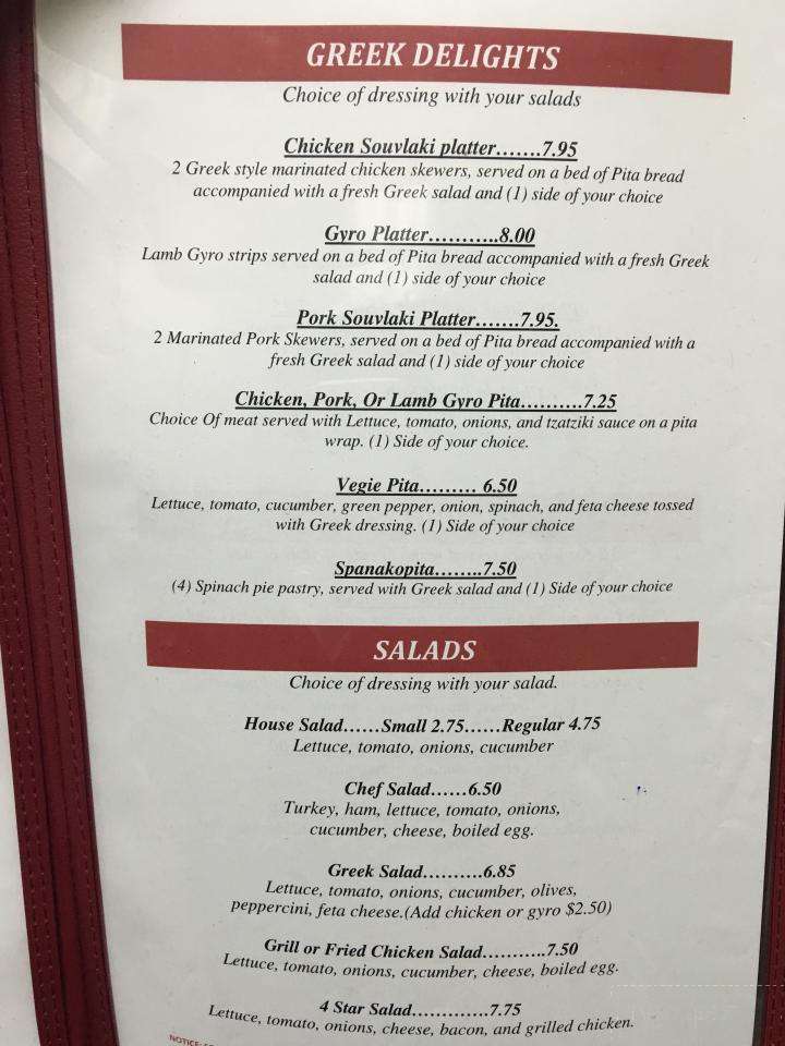 Aleko's Delight - Burlington, NC menu_pic