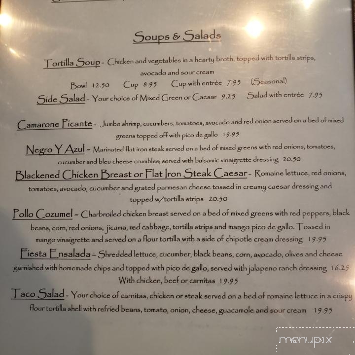 Cascada - Placerville, CA menu_pic