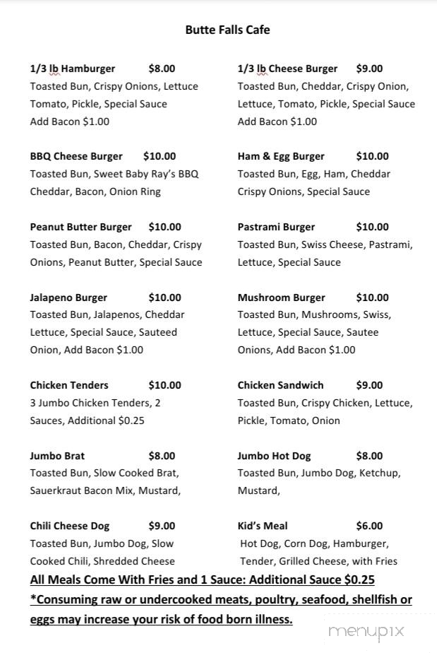 Butte Falls Cafe - Butte Falls, OR