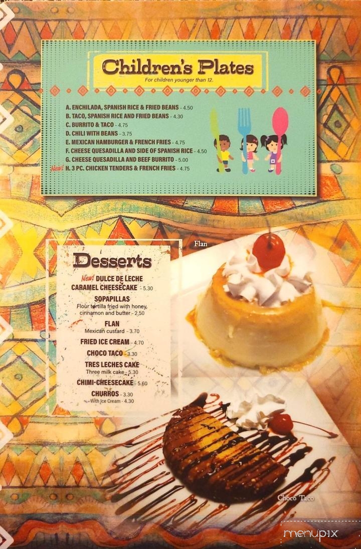 El Portal - Morganton, NC menu_pic