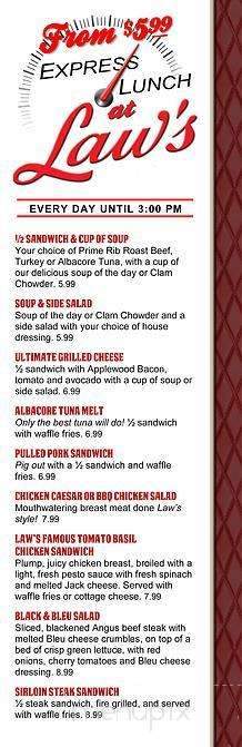 Law's Lunch & Dinner - Riverside, CA menu_pic