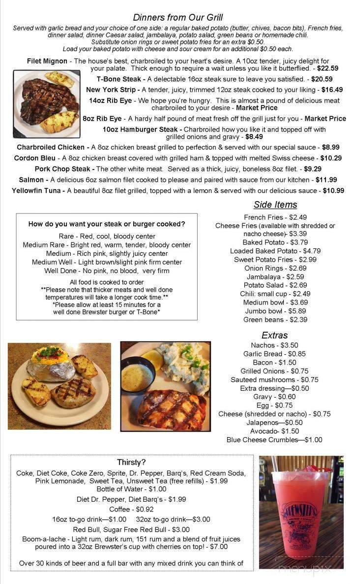 Brewster's Restaurant - Chalmette, LA menu_pic
