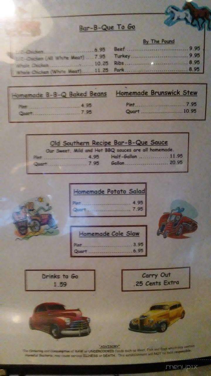 Barbecue Pit - Moultrie, GA menu_pic