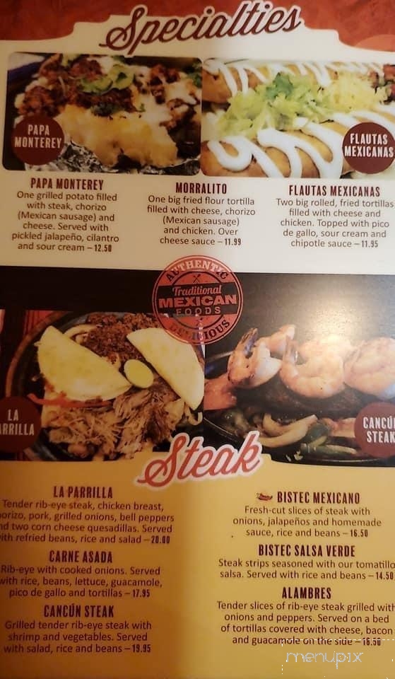 La Cocina - Lakewood, NY menu_pic