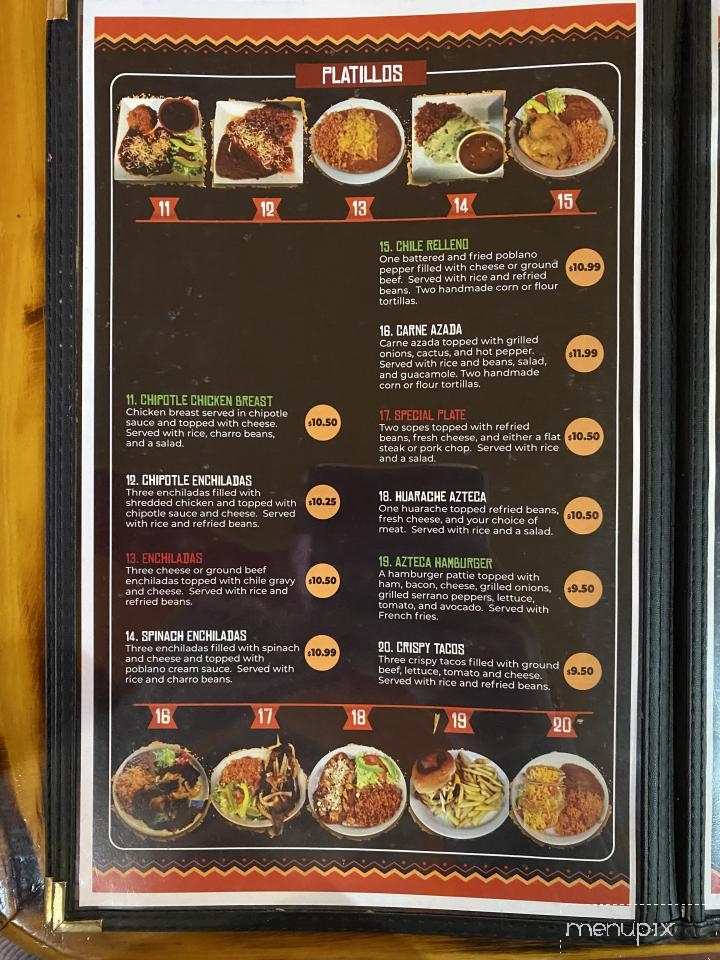 Taqueria Azteca - Eagle Lake, TX menu_pic