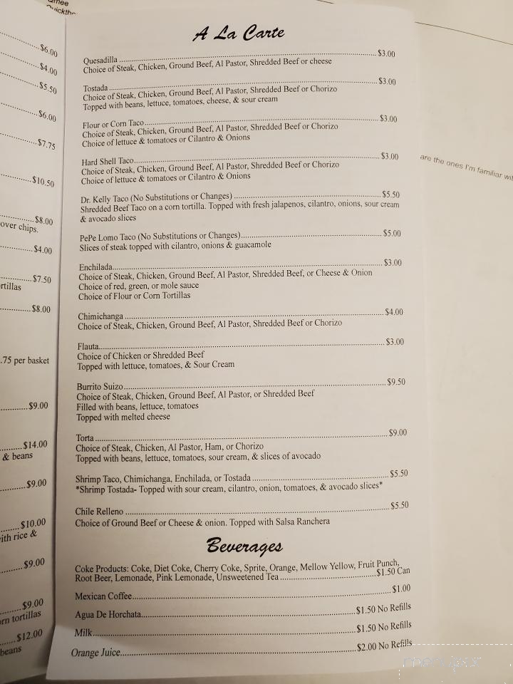 Lala's Place - Cudahy, WI menu_pic
