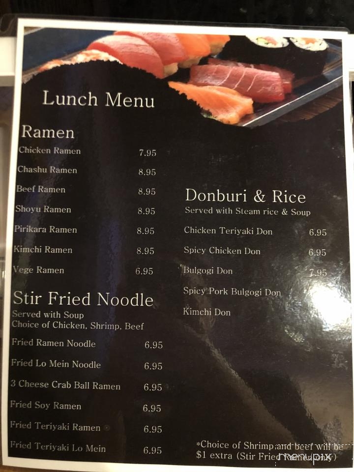 Tokyo House - Winder, GA menu_pic