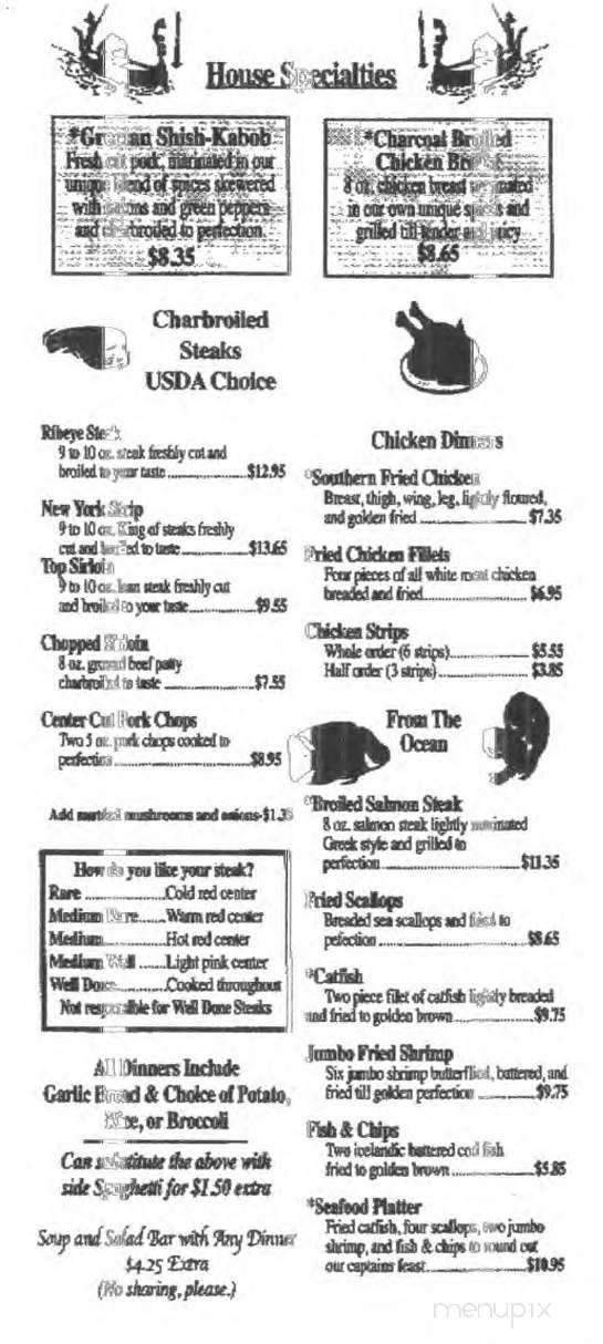Gondola Pizza House - Crossville, TN menu_pic