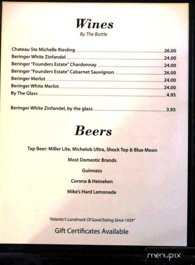 Oinkers Lounge and Grill - Atlantic, IA menu_pic