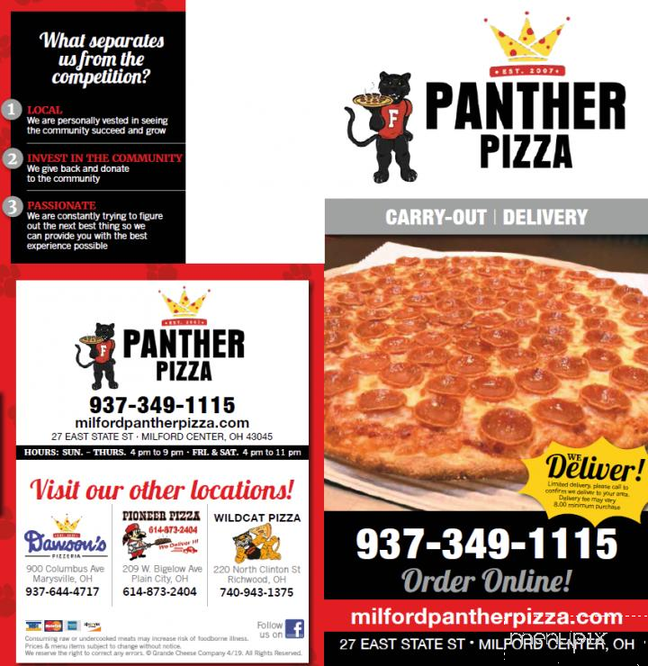 Panther Pizza - Milford Center, OH
