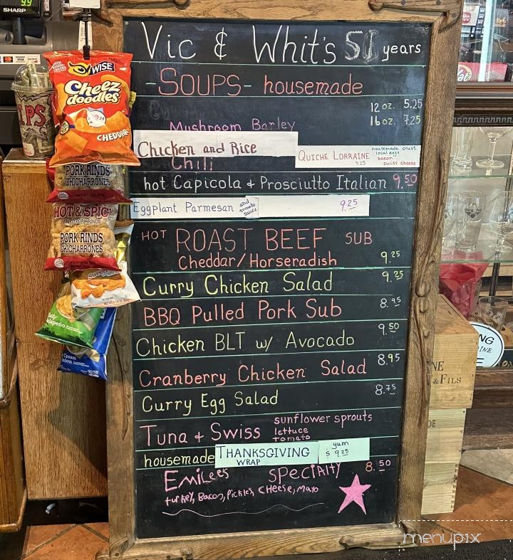 Vic & Whit's Sandwich Shop - Saco, ME menu_pic