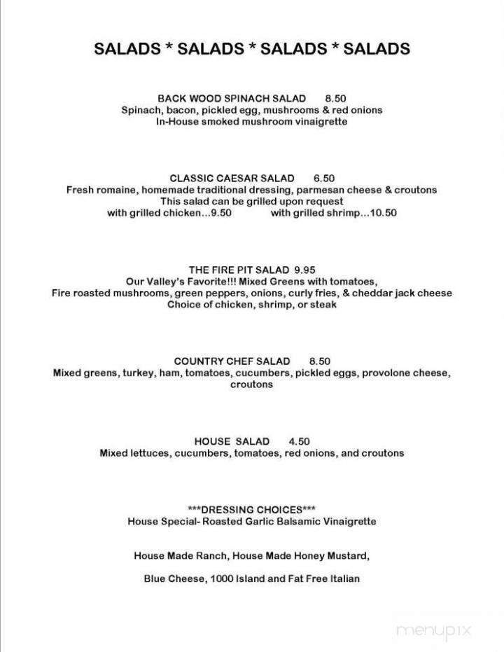 Pier 87 - Montoursville, PA menu_pic