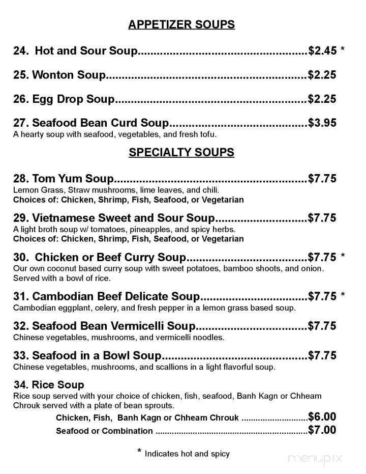 Apsara Restaurant - Fall River, MA menu_pic
