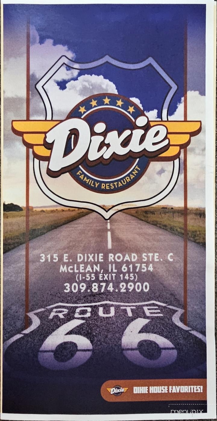 Dixie Cafe - McLean, IL menu_pic