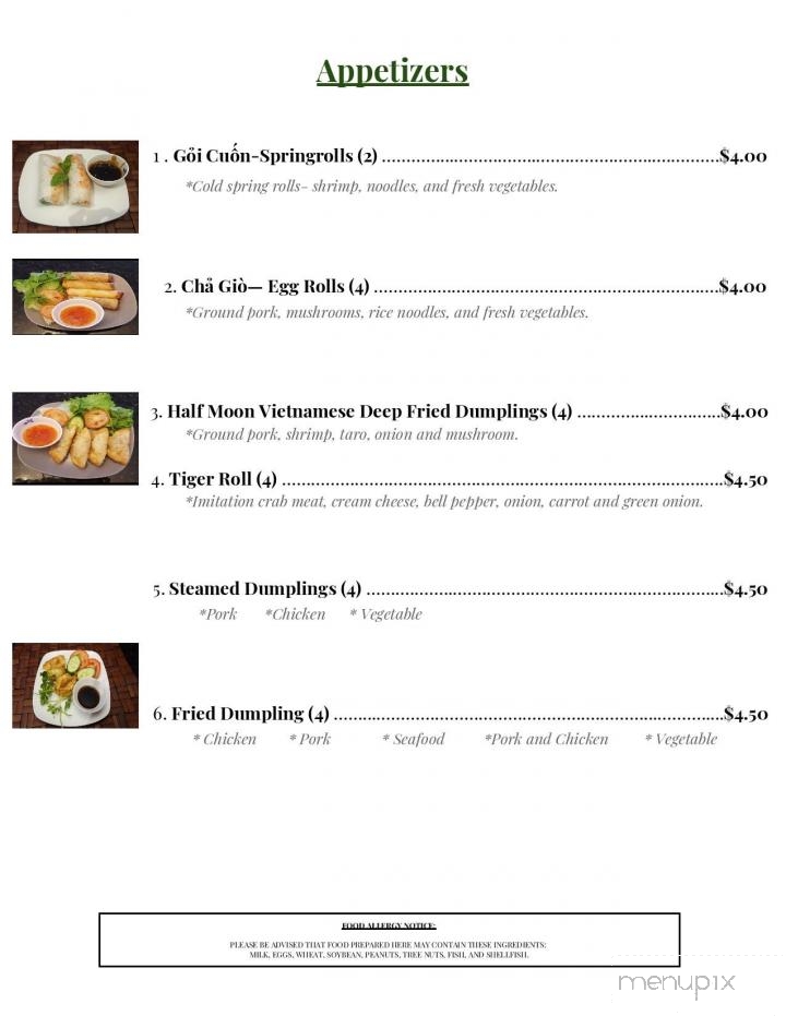 Saigon Kitchen - Burlington, VT menu_pic