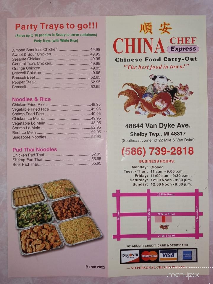 China Chef Express - Shelby Township, MI menu_pic