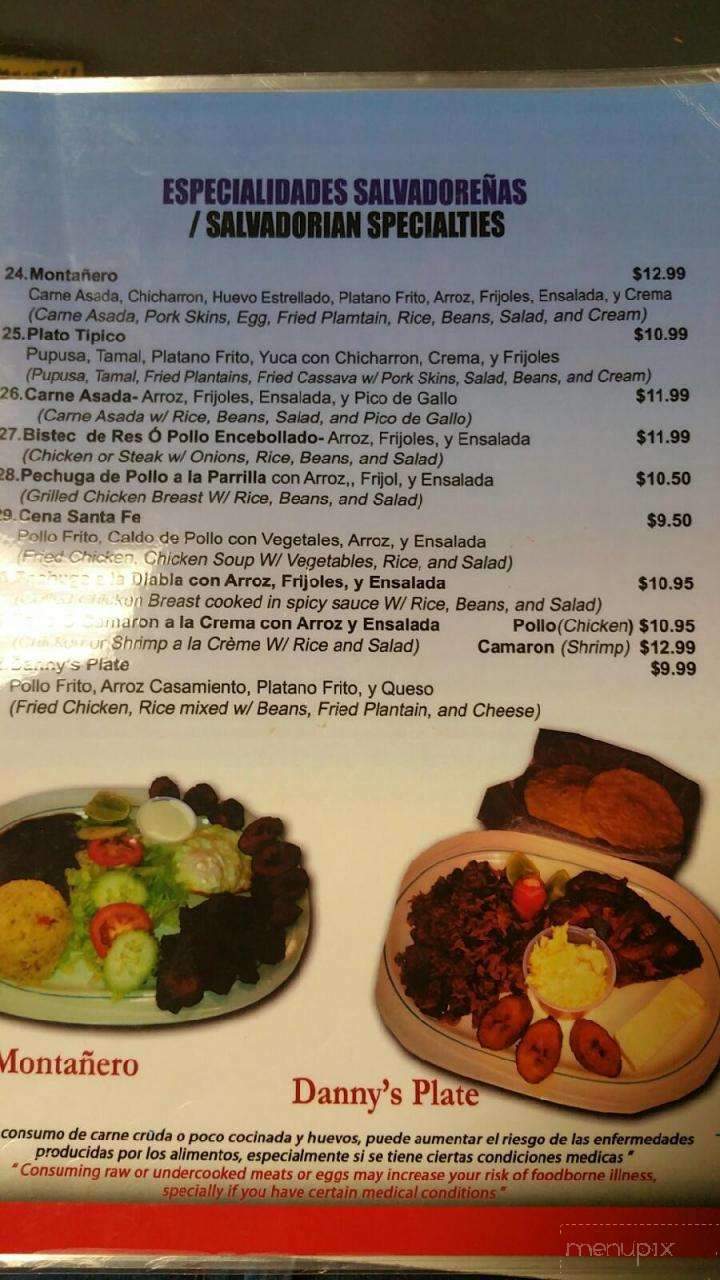 Monica's Restaurant - Dallas, TX menu_pic