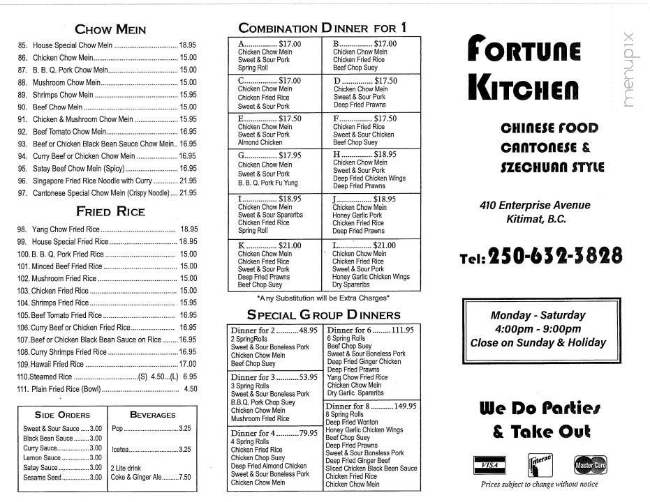 Fortune Kitchen - Kitimat, BC