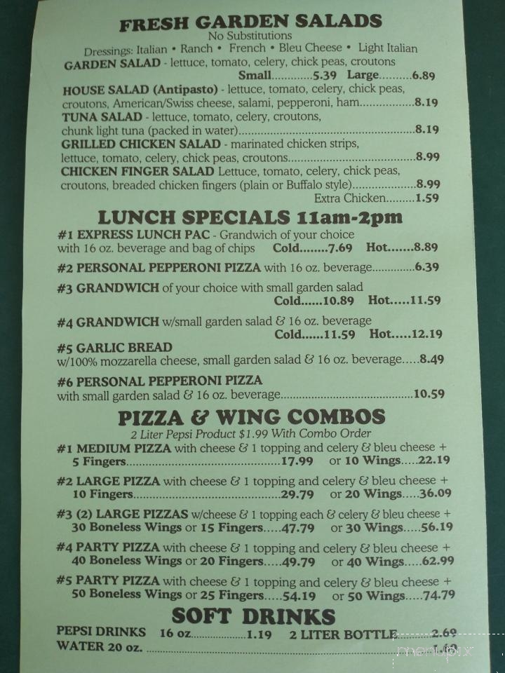 Pizza Express - Lakewood, NY menu_pic