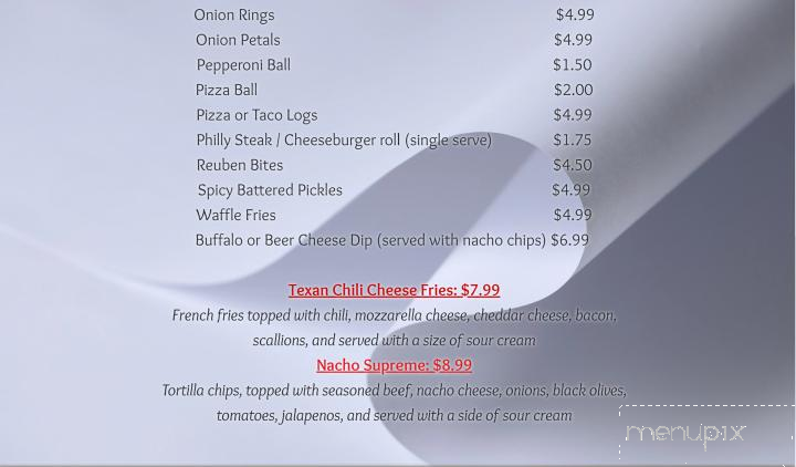 Vinnie's Pizzeria - Findley Lake, NY menu_pic