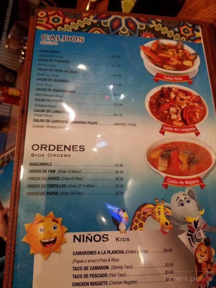Marisco's La Perla Nayarita & Tequila Bar - Birmingham, AL menu_pic