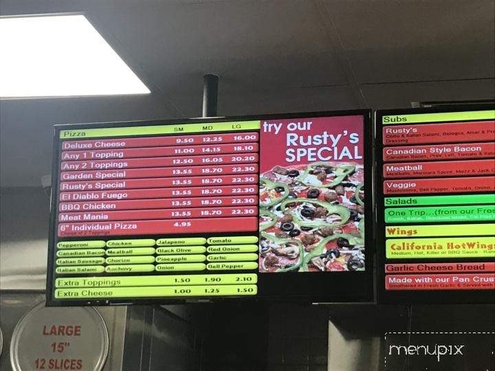 Rusty's Pizza Parlor - Santa Barbara, CA menu_pic