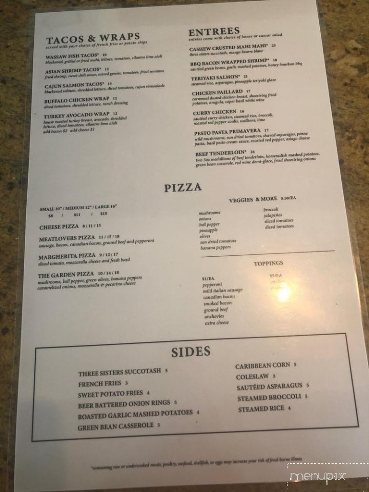 Village Bar & Grille - Savannah, GA menu_pic