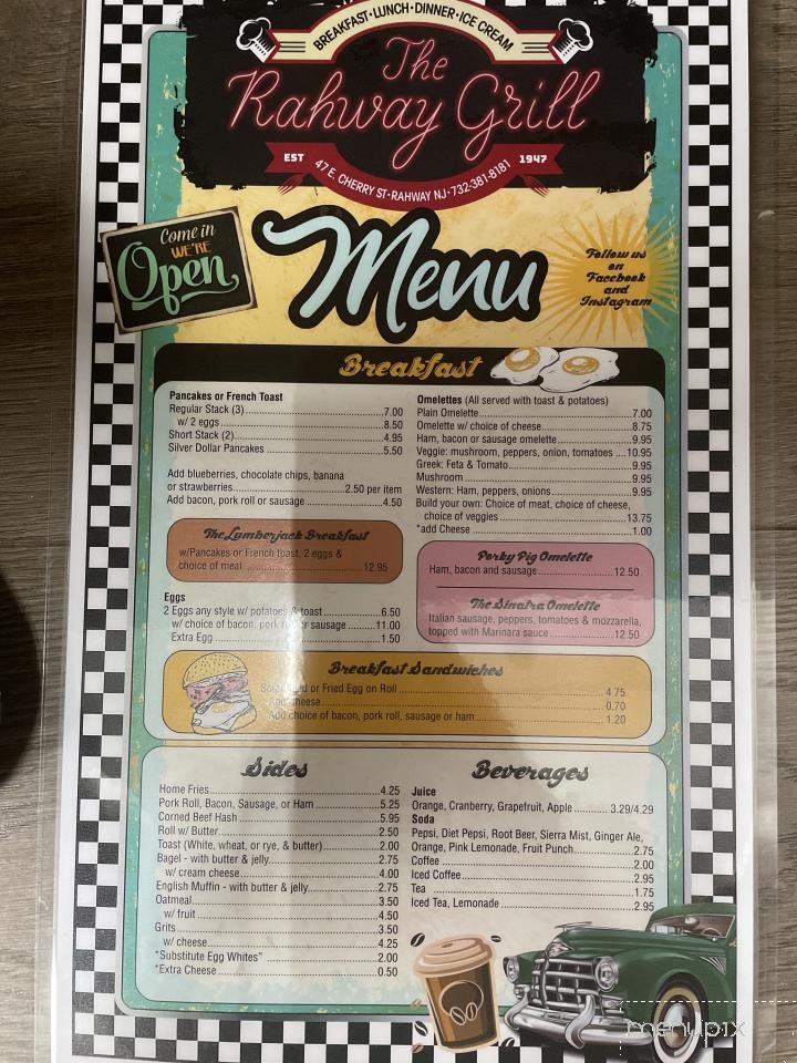 Rahway Grill - Rahway, NJ menu_pic