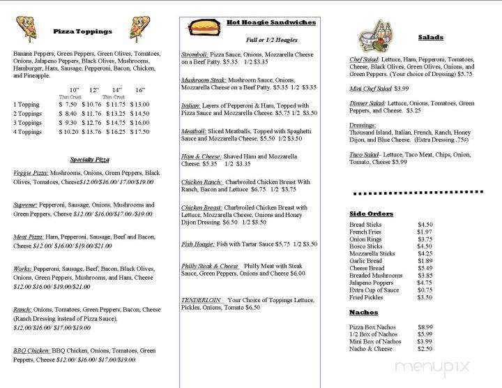 Don's Pizza & Pasta - Shelbyville, IN menu_pic