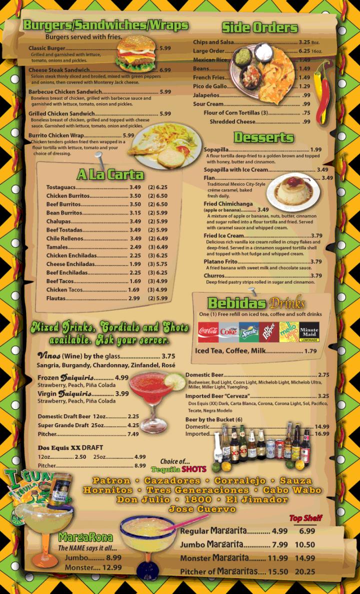 La Casa Del Burro Flojo - Knoxville, TN menu_pic
