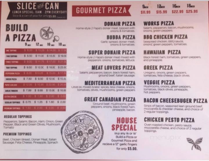 2 Papa's Restaurant - New Germany, NS menu_pic