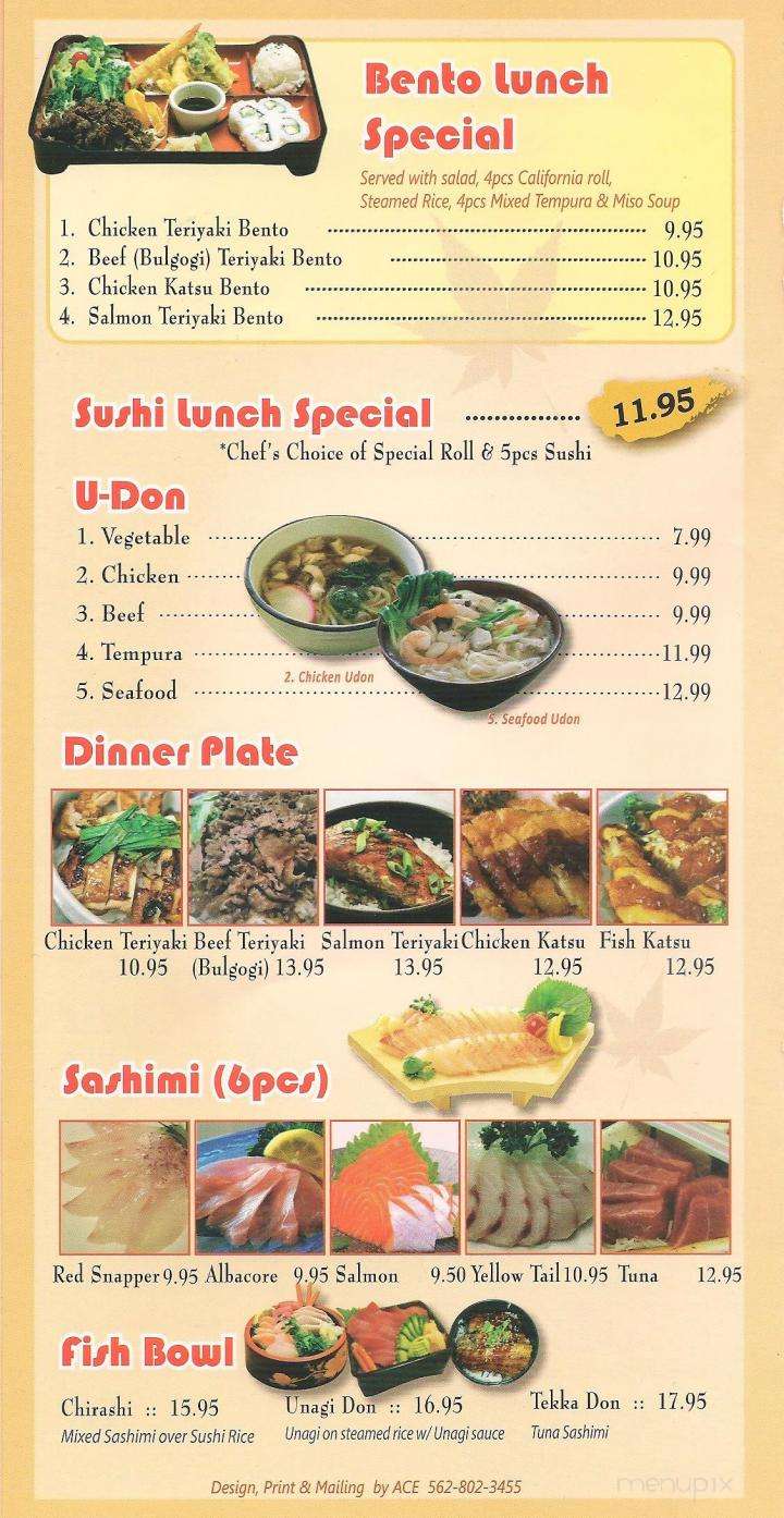 Blue Fin Sushi & Grill - Yuma, AZ menu_pic