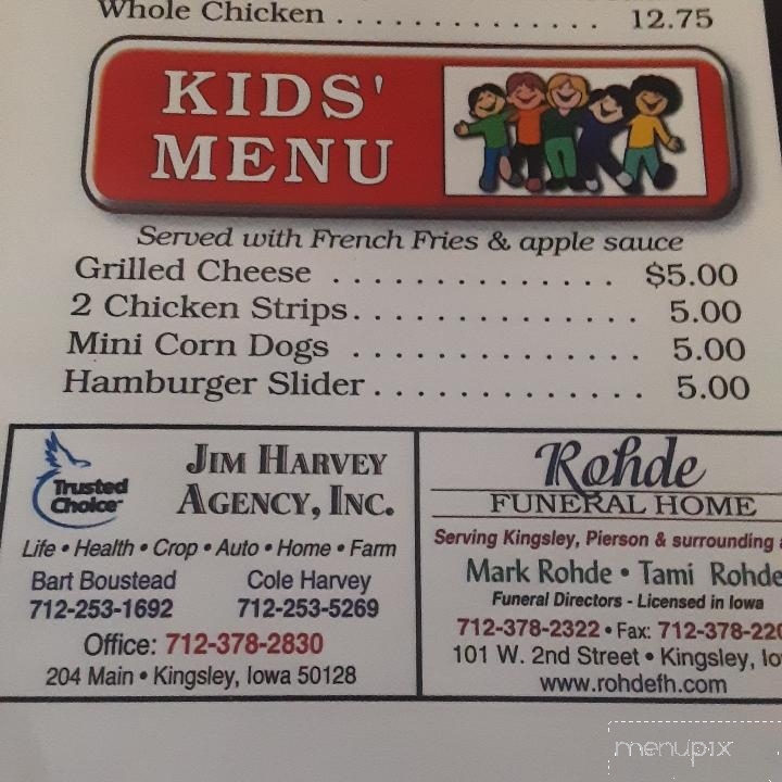 Scootch's Bar - Kingsley, IA menu_pic