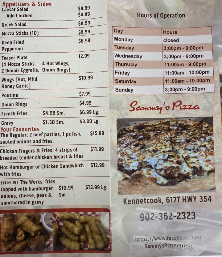 Kennetcook Pizza & Variety - Kennetcook, NS menu_pic