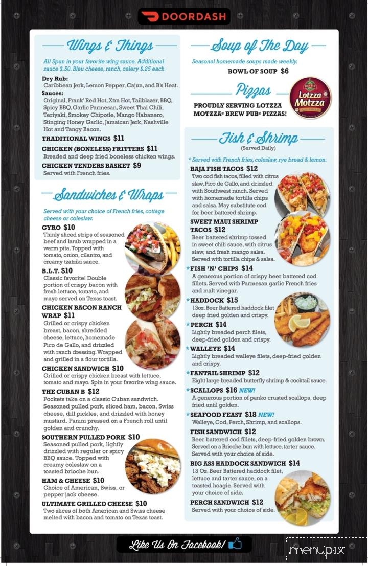 Mt Pockets Bar and Grill - Appleton, WI menu_pic