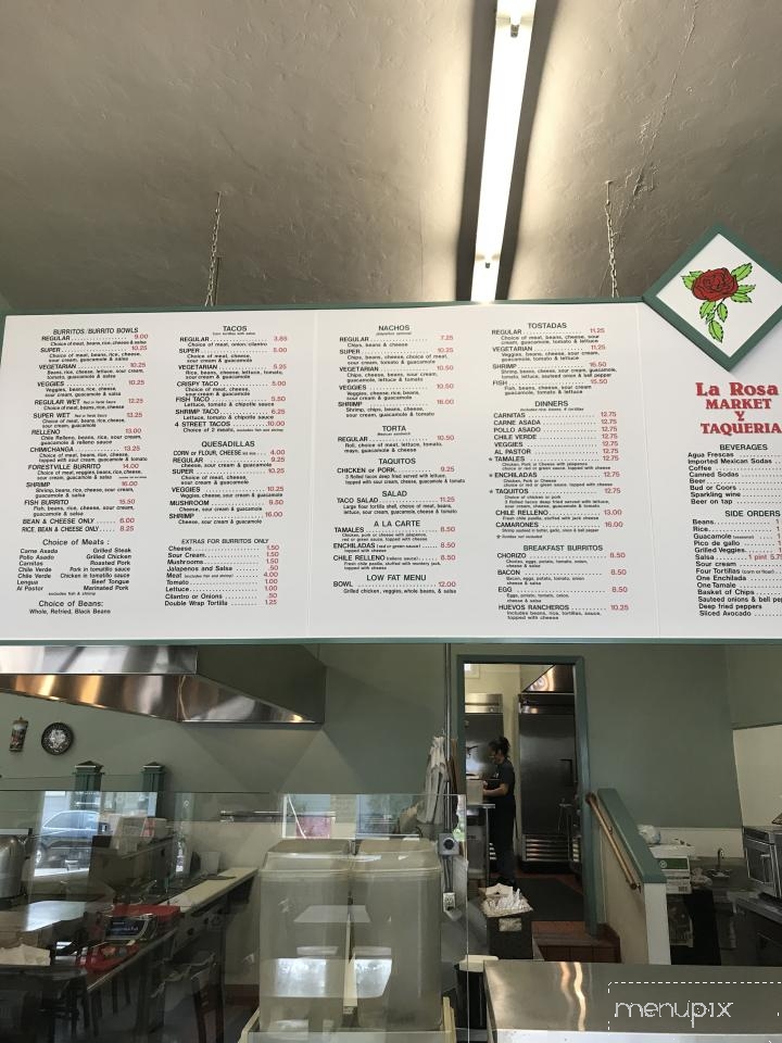 La Rosa Market - Forestville, CA menu_pic