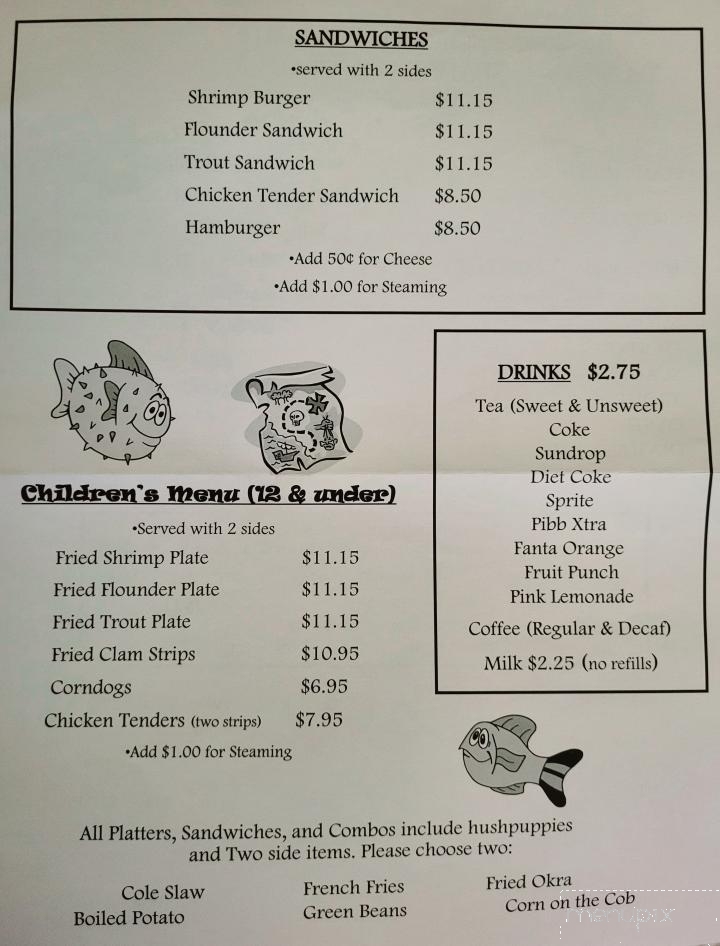 Something Fishy Seafood - Wilmington, NC menu_pic