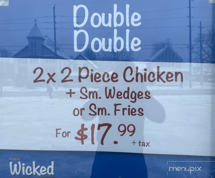 Rob's Wicked Chicken & Wedges - London, ON menu_pic