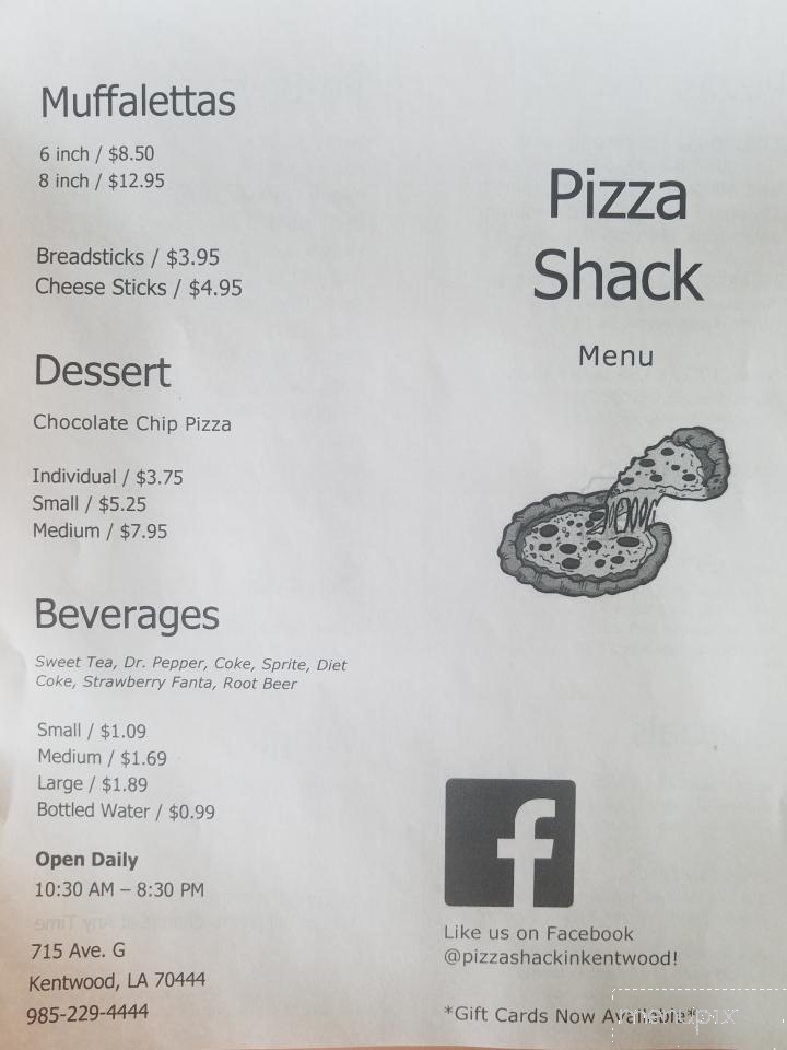 Pizza Shack - Kentwood, LA