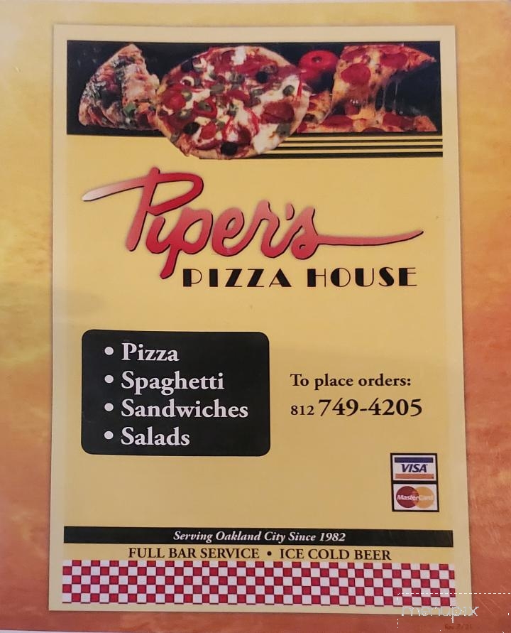 Piper's Pizza House - Oakland City, IN