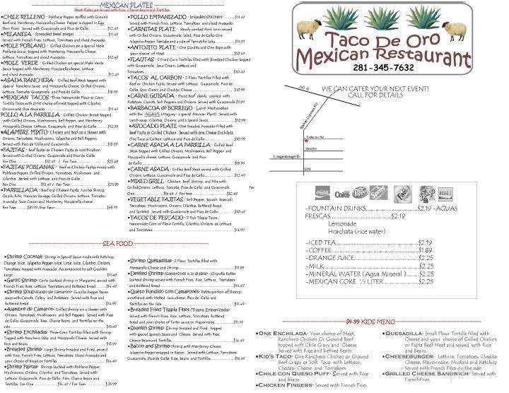 Taco De Oro Mexican Restaurant - Cypress, TX