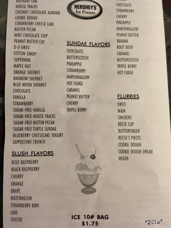 Chilly Willy's - Newcomerstown, OH menu_pic
