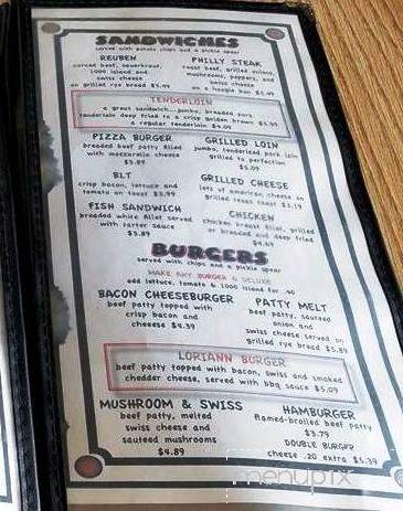 Loriann's - Richland, IA menu_pic