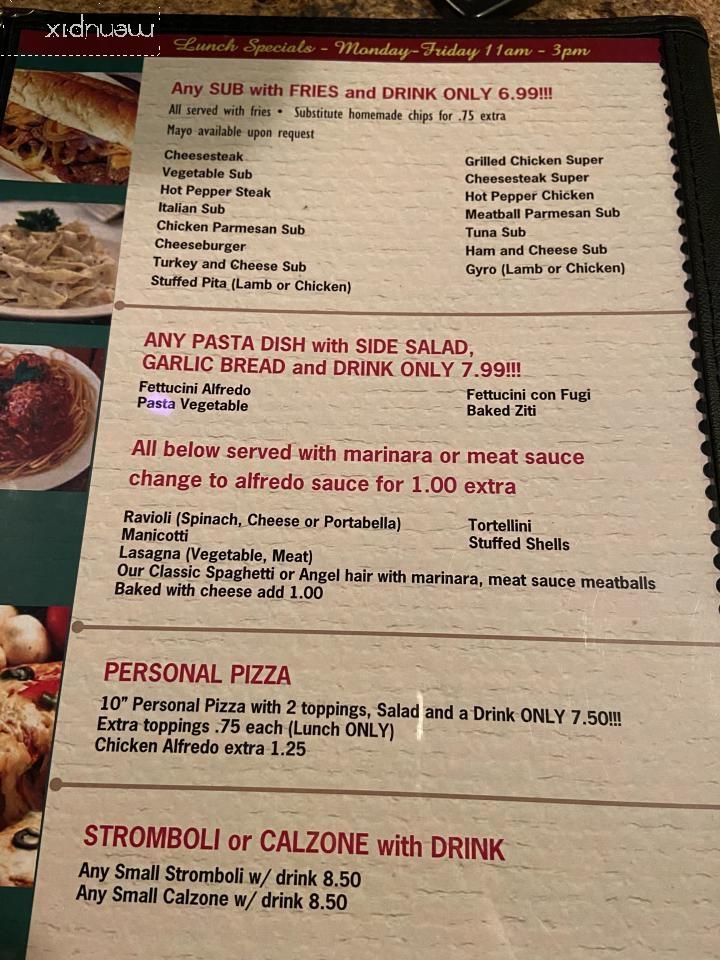 Italy Grill - Lenoir, NC menu_pic