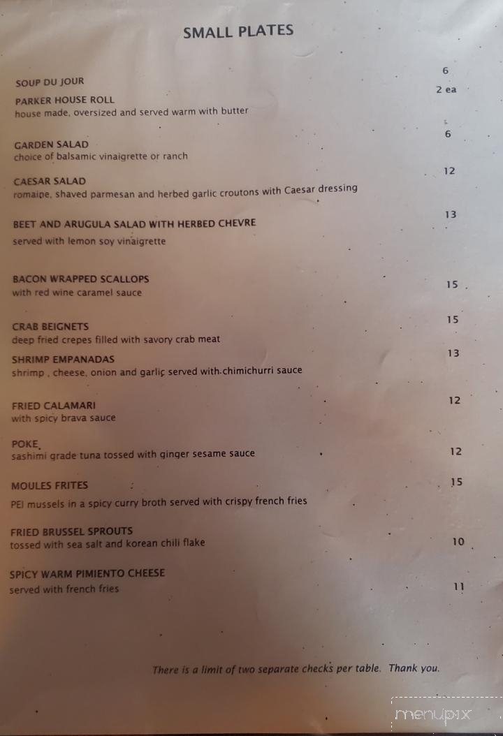 Back Porch Restaurant - Ocracoke, NC menu_pic