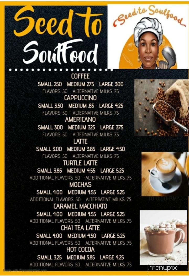 Seed To Soul Food - Taylor, TX menu_pic