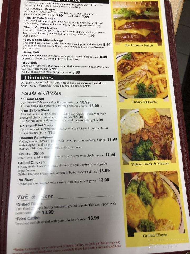 Family Pancake House - Dallas, TX menu_pic