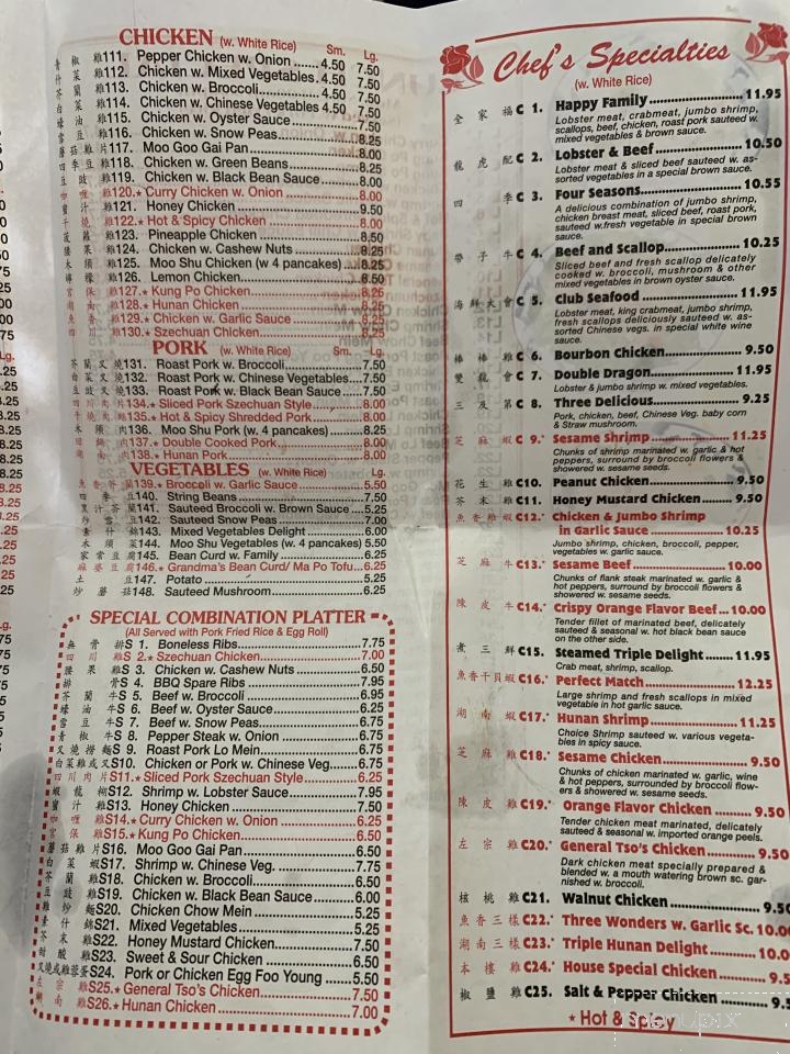 All Star Asian Buffet - Uniontown, PA menu_pic
