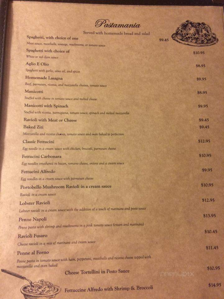 Giovanna's Italian Eatery - Madison, VA menu_pic